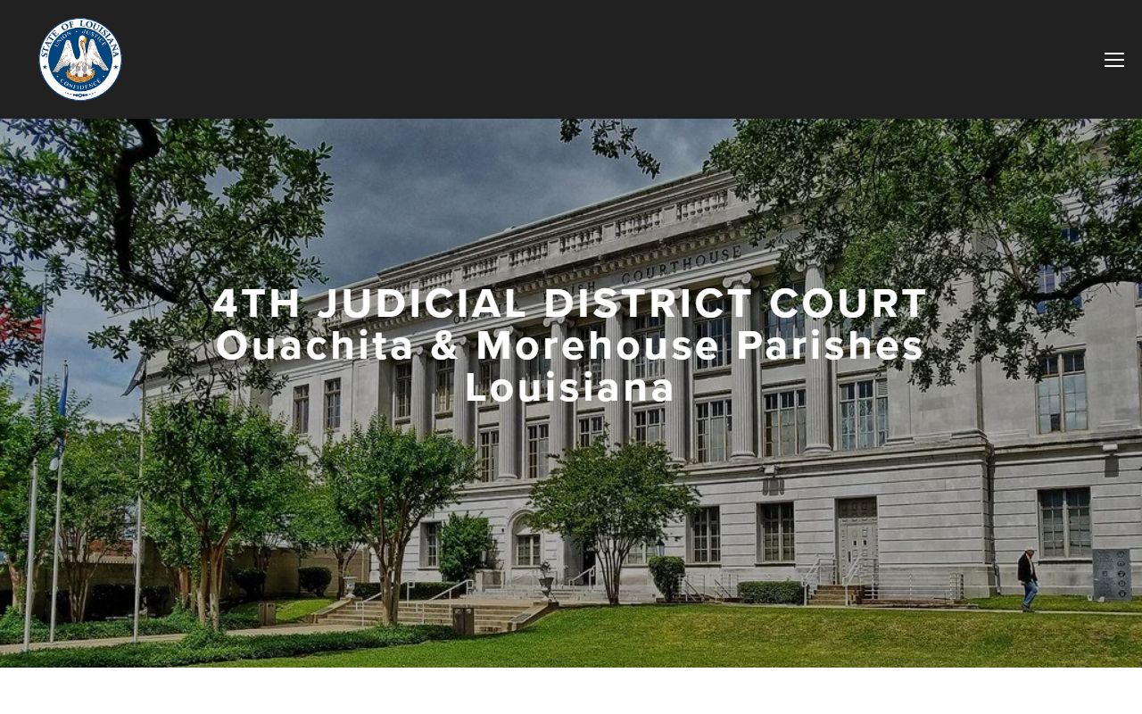 Morehouse Parish court records Fourth Judicial District Court homepage